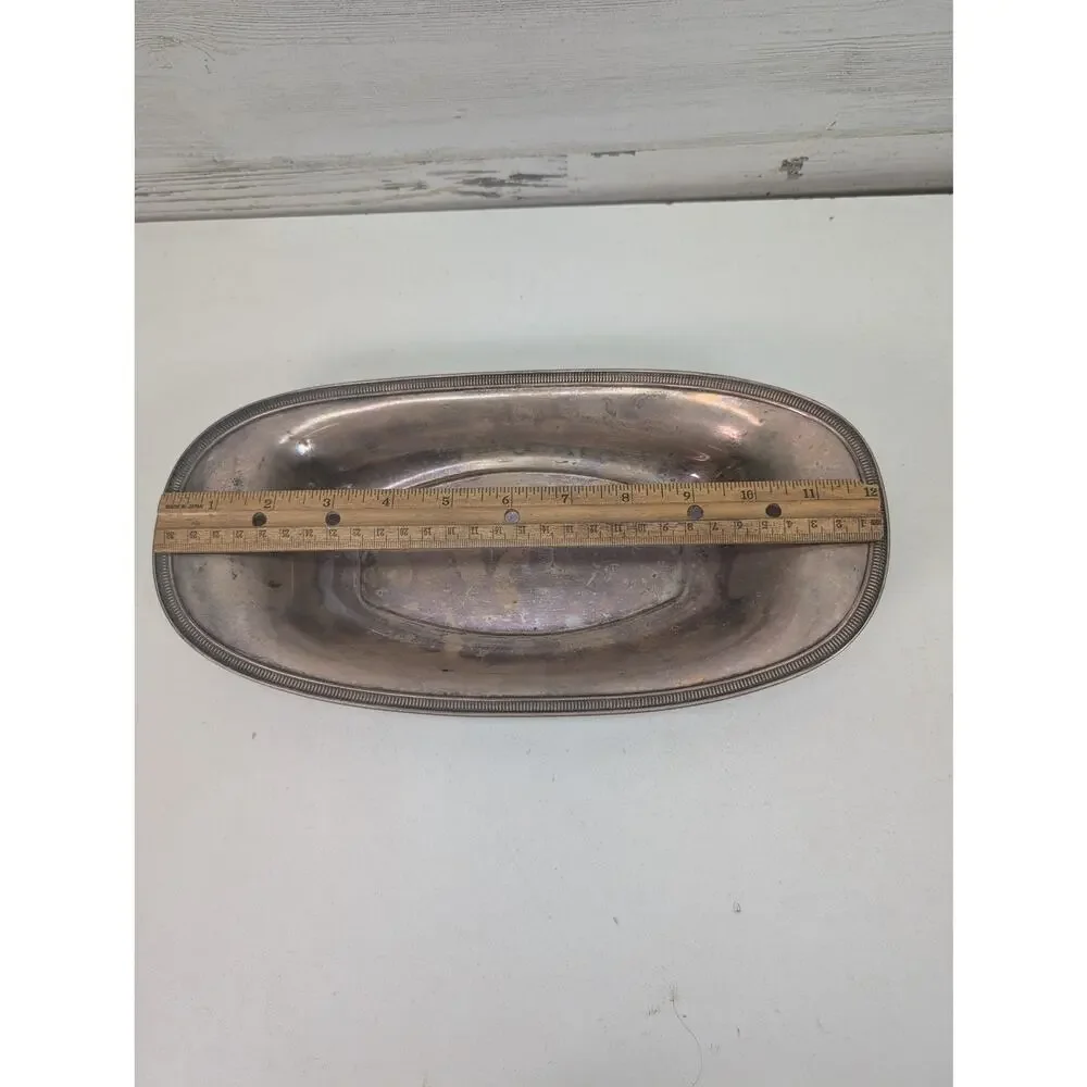 Vintage Reed & Barton Silver Plate‎ Oval Serving Bowl 12